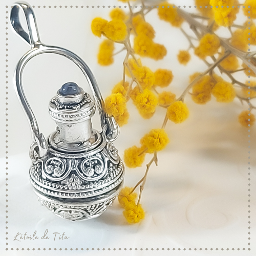Pendentif fiole magie wicca ésotérisme