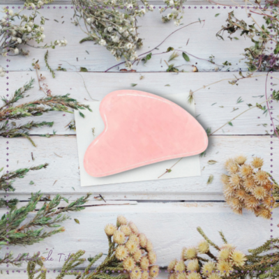 Gua sha quartz rose