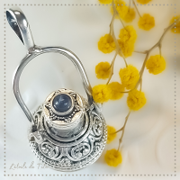 Pendentif fiole magie wicca ésotérisme