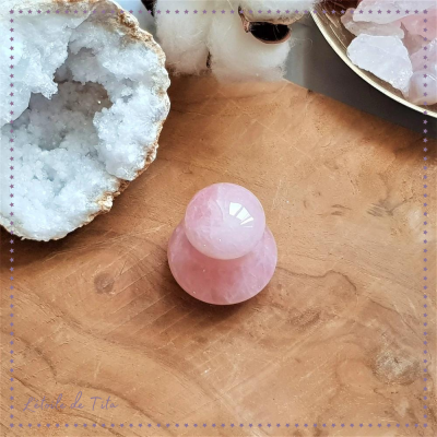 champignon quartz rose