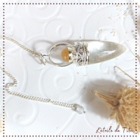 Pendule de radiesthésie, Cristal de roche, ésotérisme, boutique ésotérique, wicca
