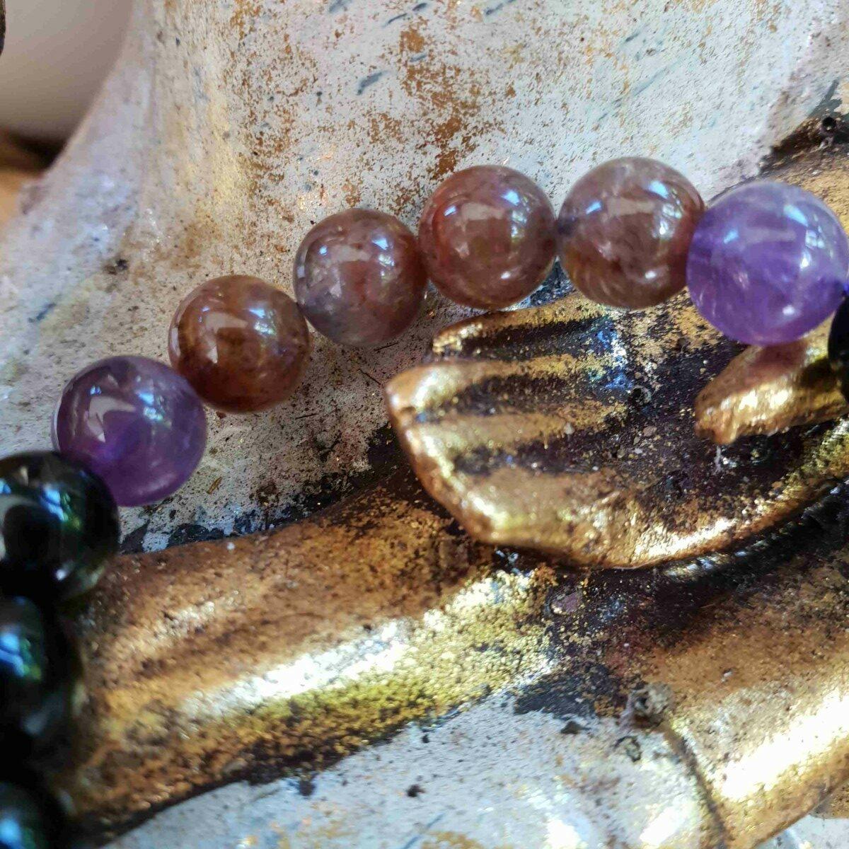 Auralite 23 onyx amethyste bracelet lithotherapie bronzite tourmaline ancrage protection ensens jaspe rouge0012 rotated