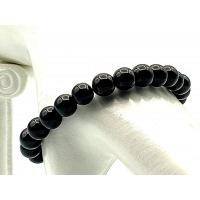 Bracelet de jais 8 mm 3 